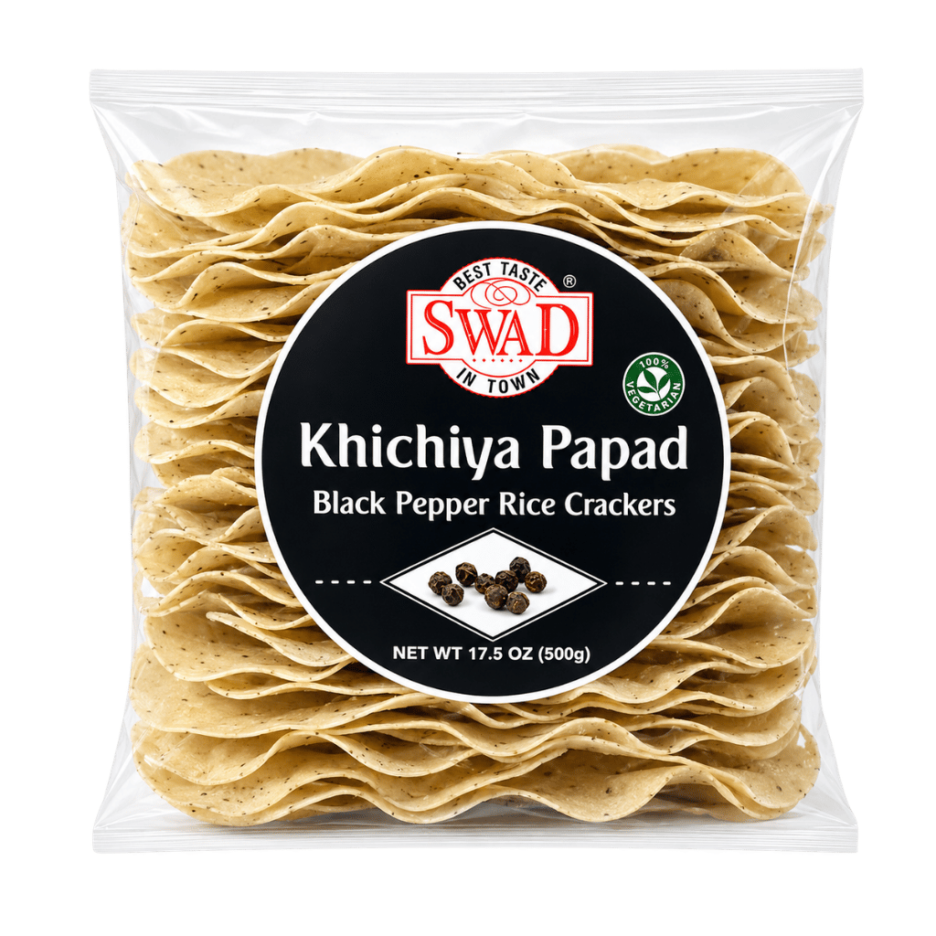 Swad Khichiya Black Pepper Rice Crackers 500 g buy online USA - 1